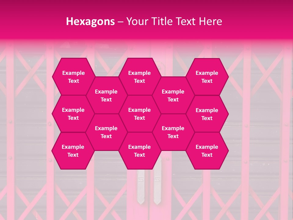 Metal Door Design PowerPoint Template