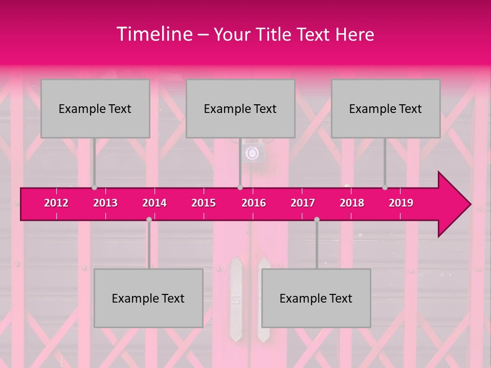 Metal Door Design PowerPoint Template