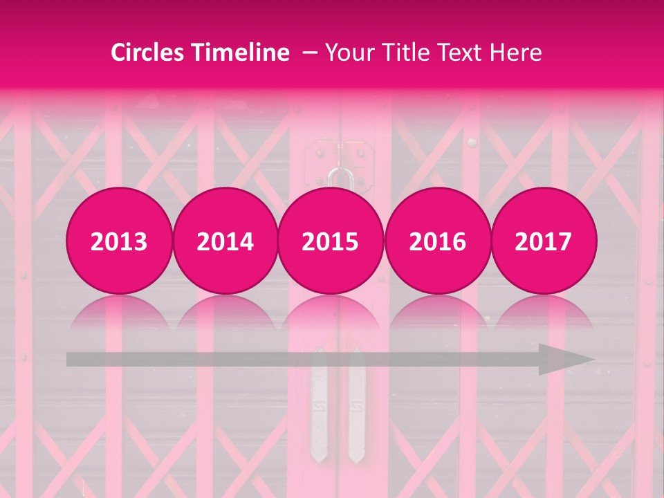 Metal Door Design PowerPoint Template