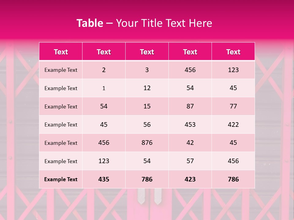 Metal Door Design PowerPoint Template