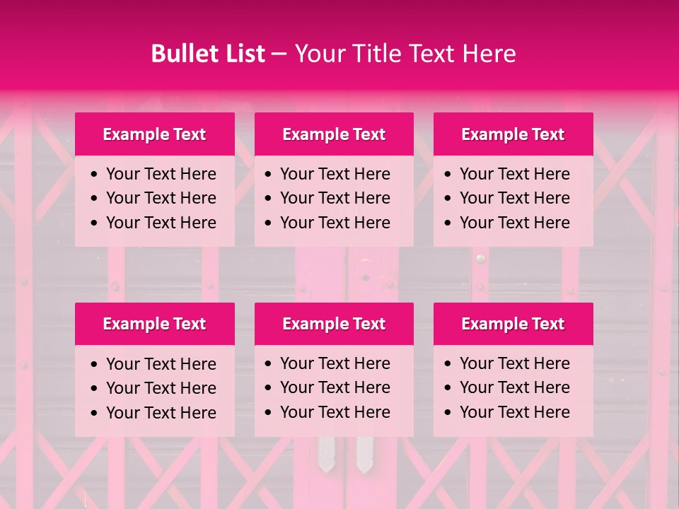 Metal Door Design PowerPoint Template