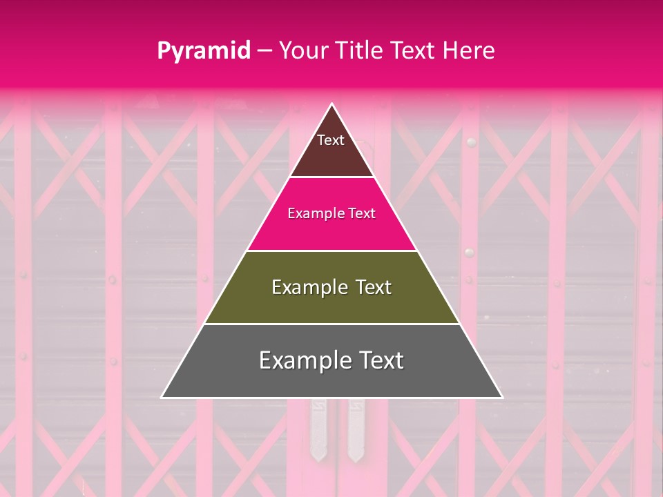 Metal Door Design PowerPoint Template