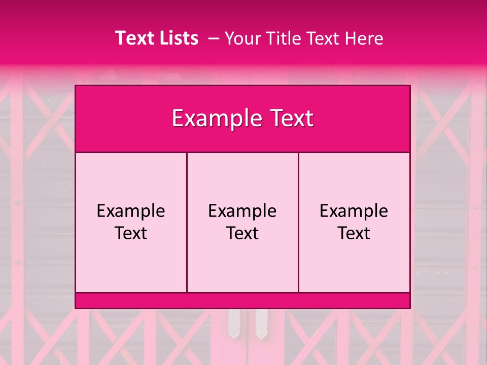 Metal Door Design PowerPoint Template