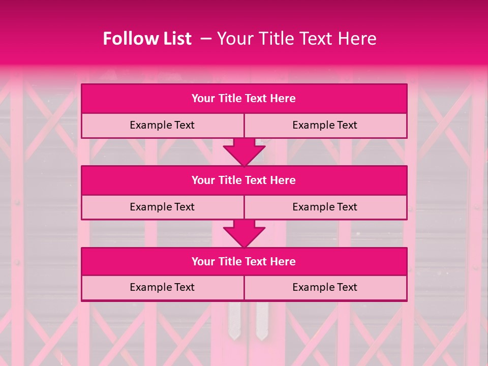 Metal Door Design PowerPoint Template
