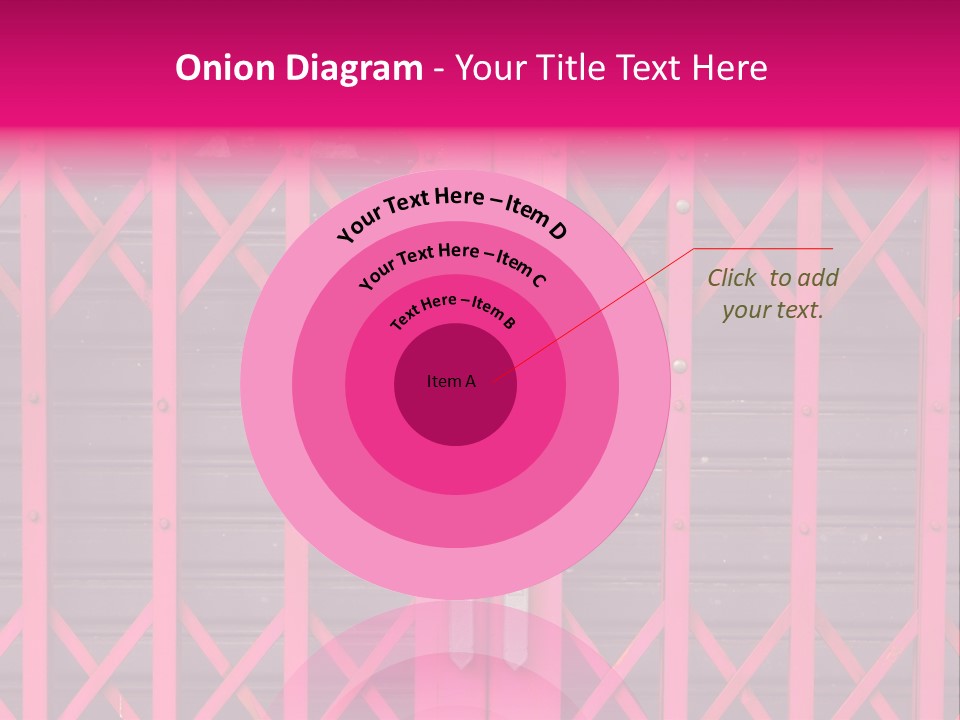 Metal Door Design PowerPoint Template