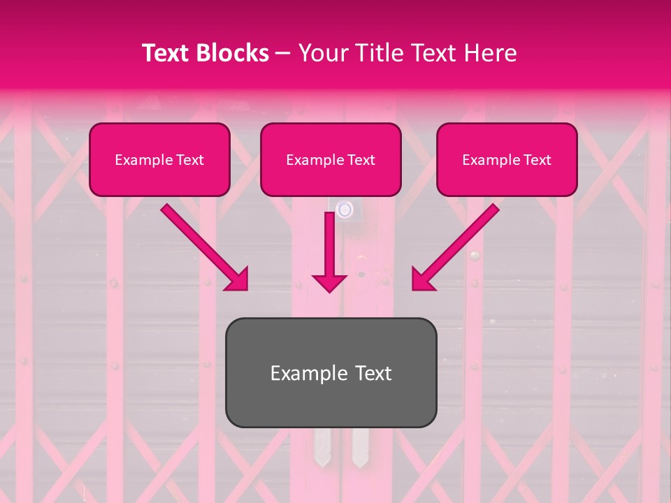 Metal Door Design PowerPoint Template