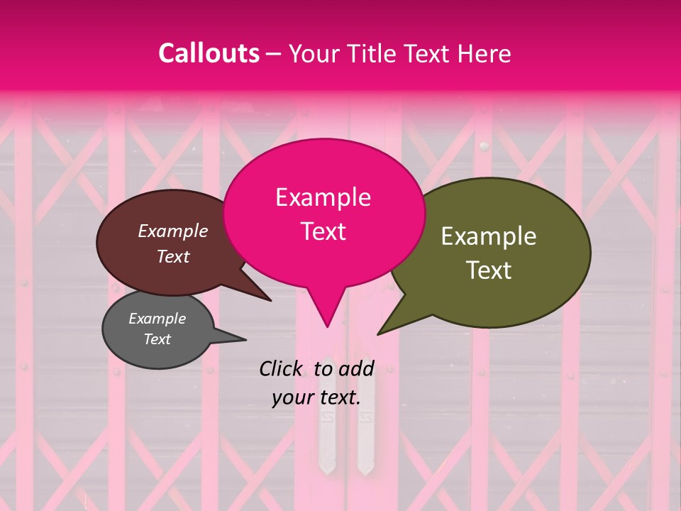 Metal Door Design PowerPoint Template