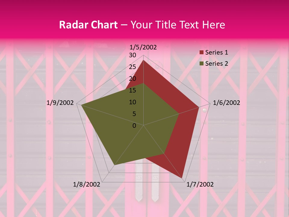Metal Door Design PowerPoint Template