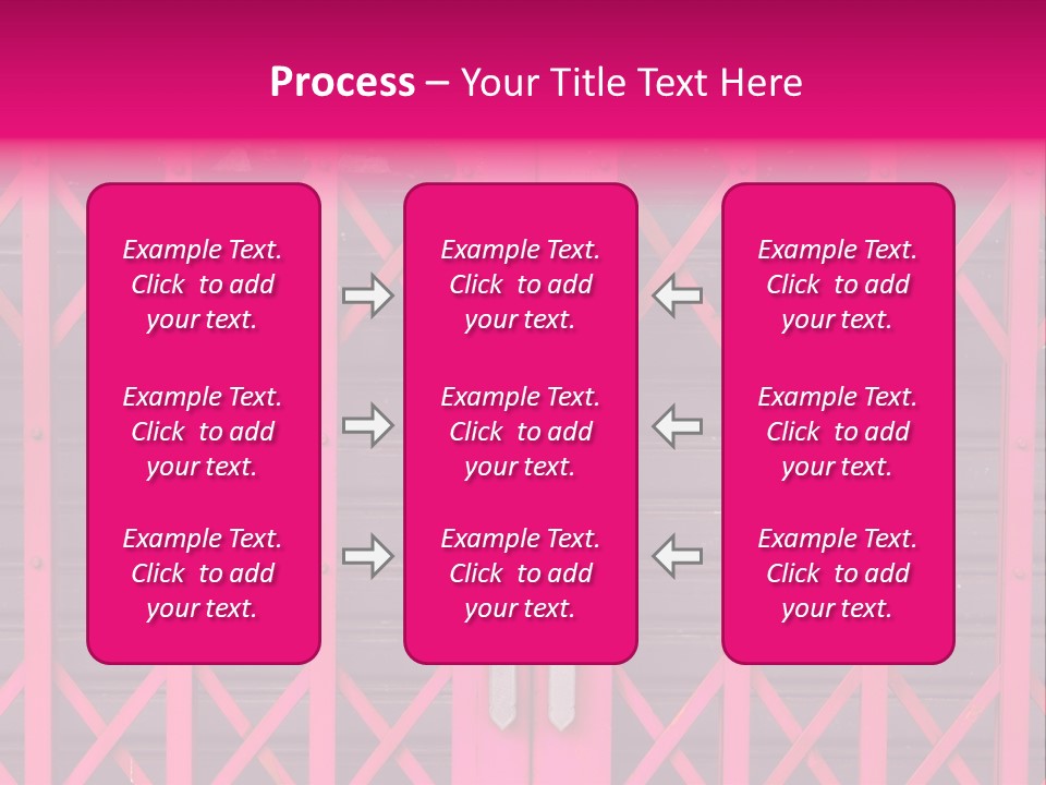 Metal Door Design PowerPoint Template