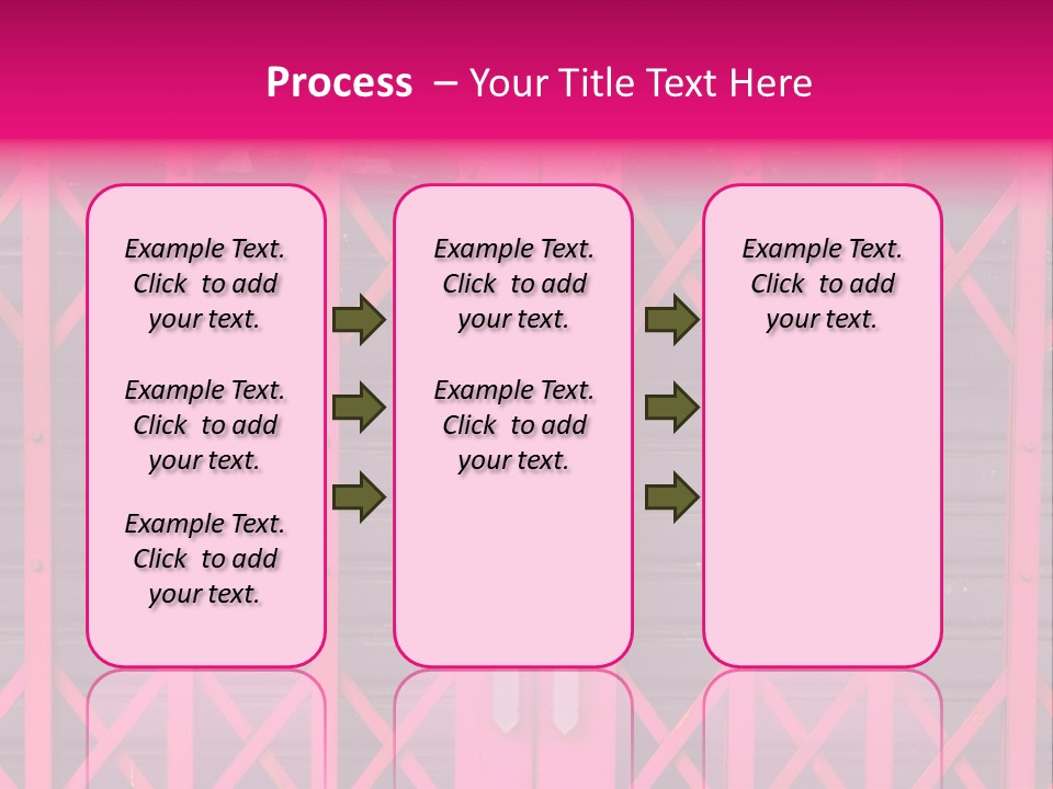Metal Door Design PowerPoint Template