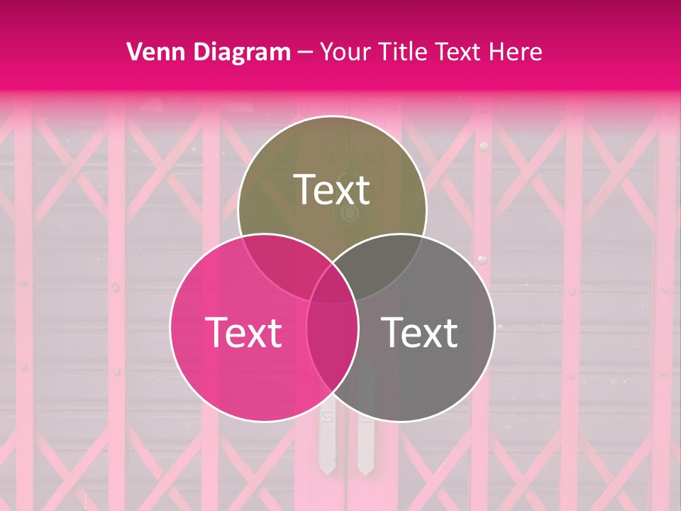 Metal Door Design PowerPoint Template