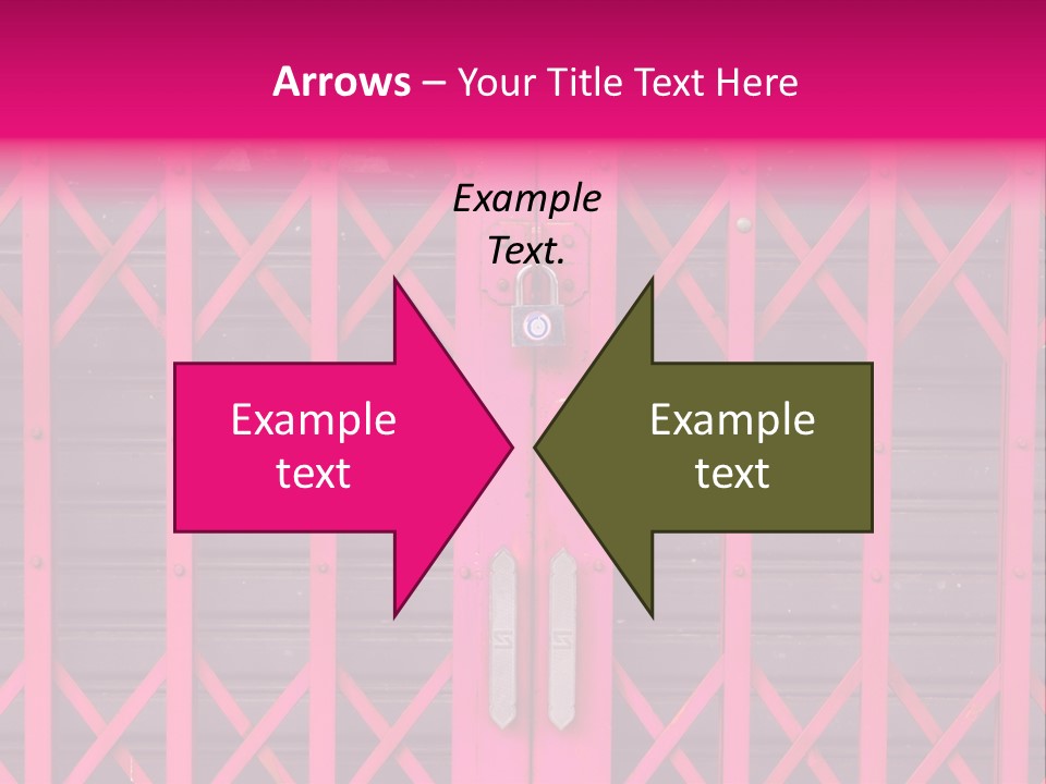 Metal Door Design PowerPoint Template