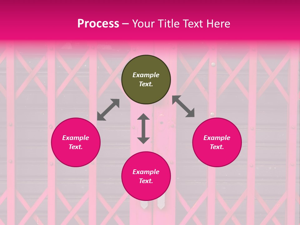 Metal Door Design PowerPoint Template