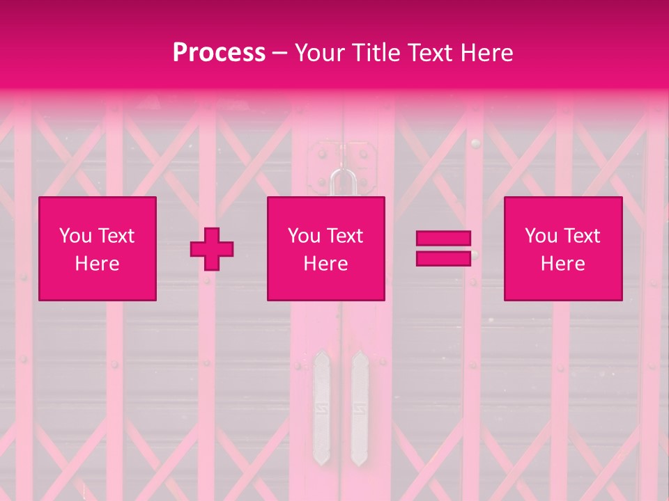 Metal Door Design PowerPoint Template