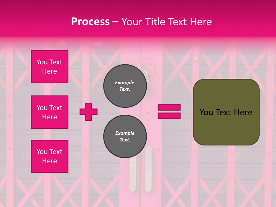 Metal Door Design PowerPoint Template