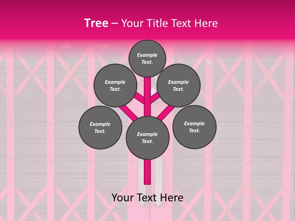 Metal Door Design PowerPoint Template