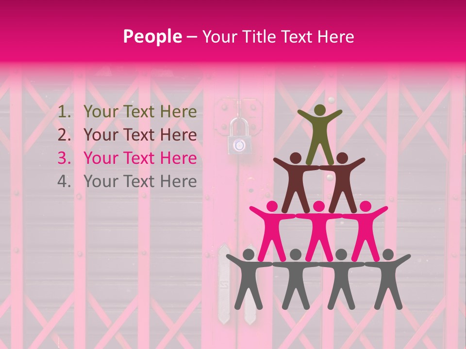 Metal Door Design PowerPoint Template