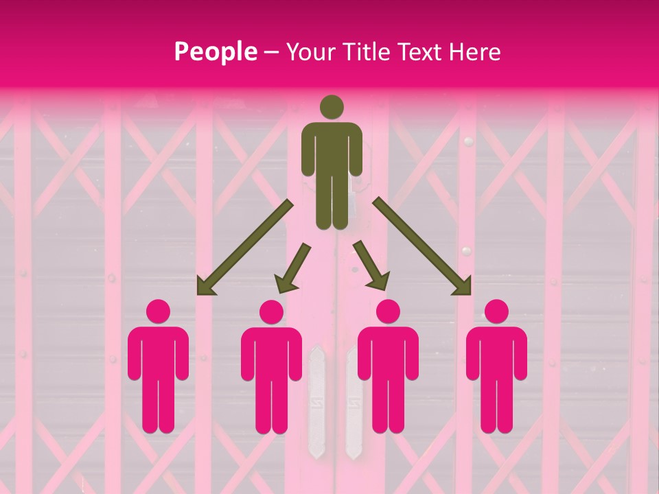 Metal Door Design PowerPoint Template