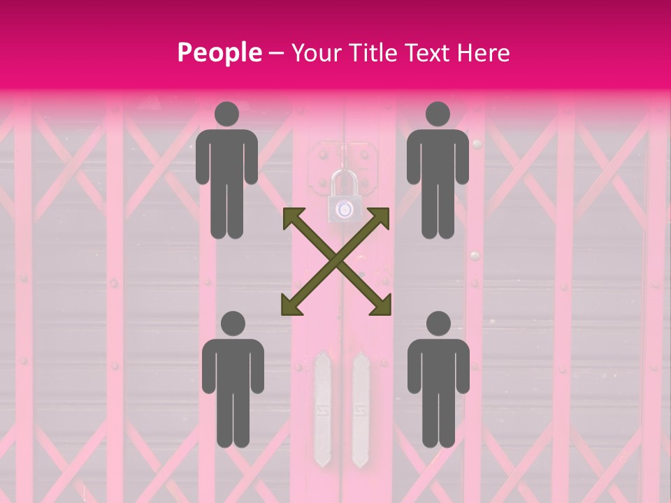 Metal Door Design PowerPoint Template