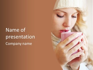 Winter Coffee PowerPoint Template