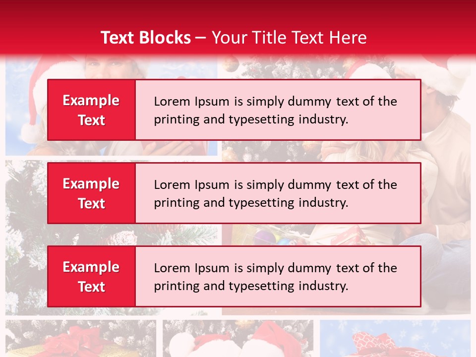 Christmas Tree With Couple PowerPoint Template