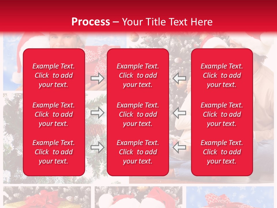 Christmas Tree With Couple PowerPoint Template