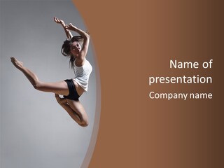 Performance Woman Action PowerPoint Template