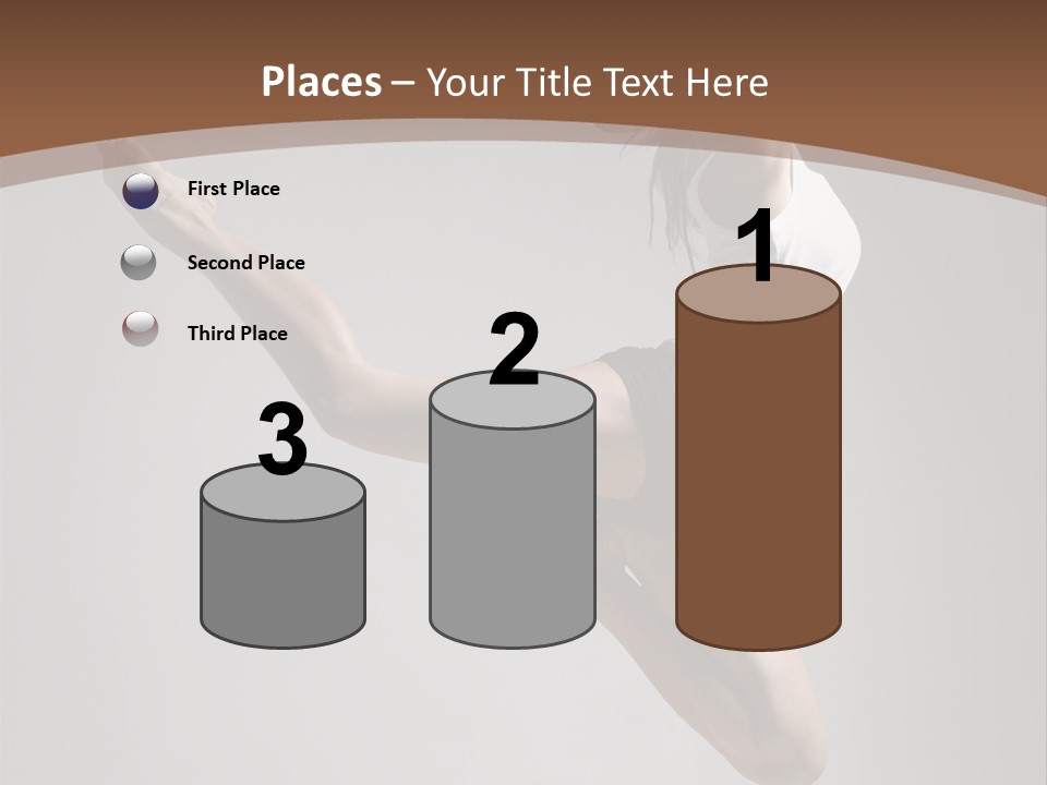 Performance Woman Action PowerPoint Template