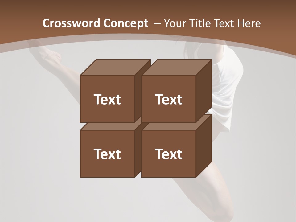 Performance Woman Action PowerPoint Template