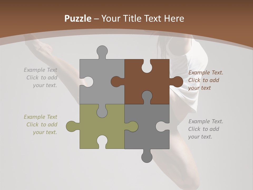 Performance Woman Action PowerPoint Template