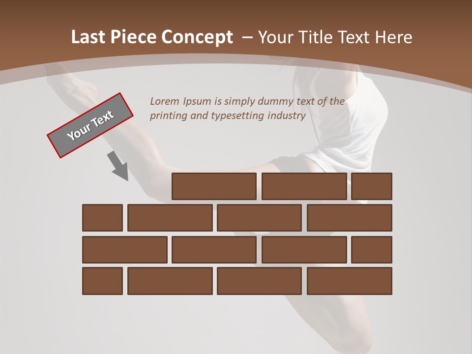 Performance Woman Action PowerPoint Template