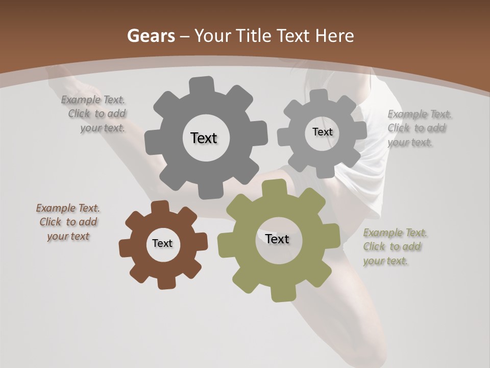 Performance Woman Action PowerPoint Template