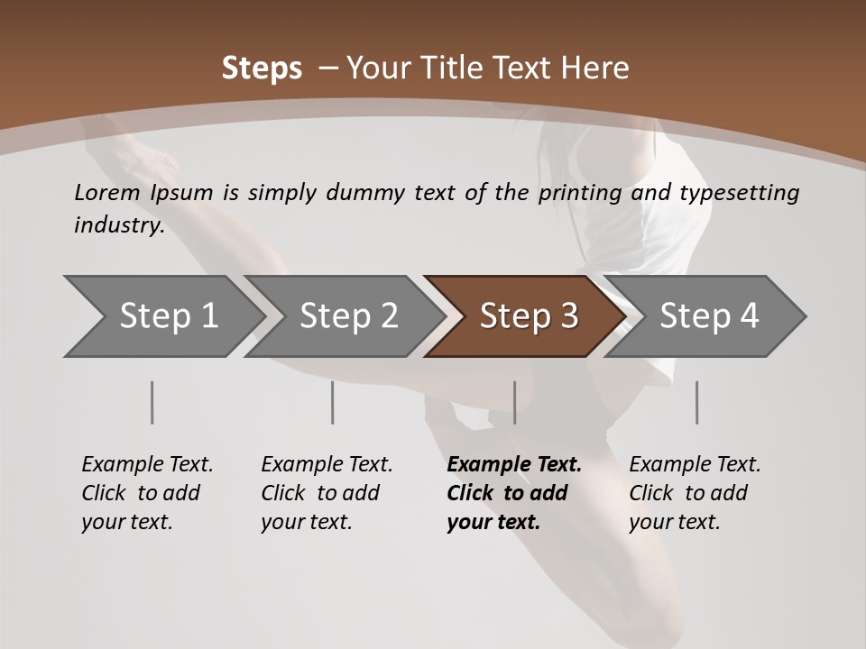 Performance Woman Action PowerPoint Template
