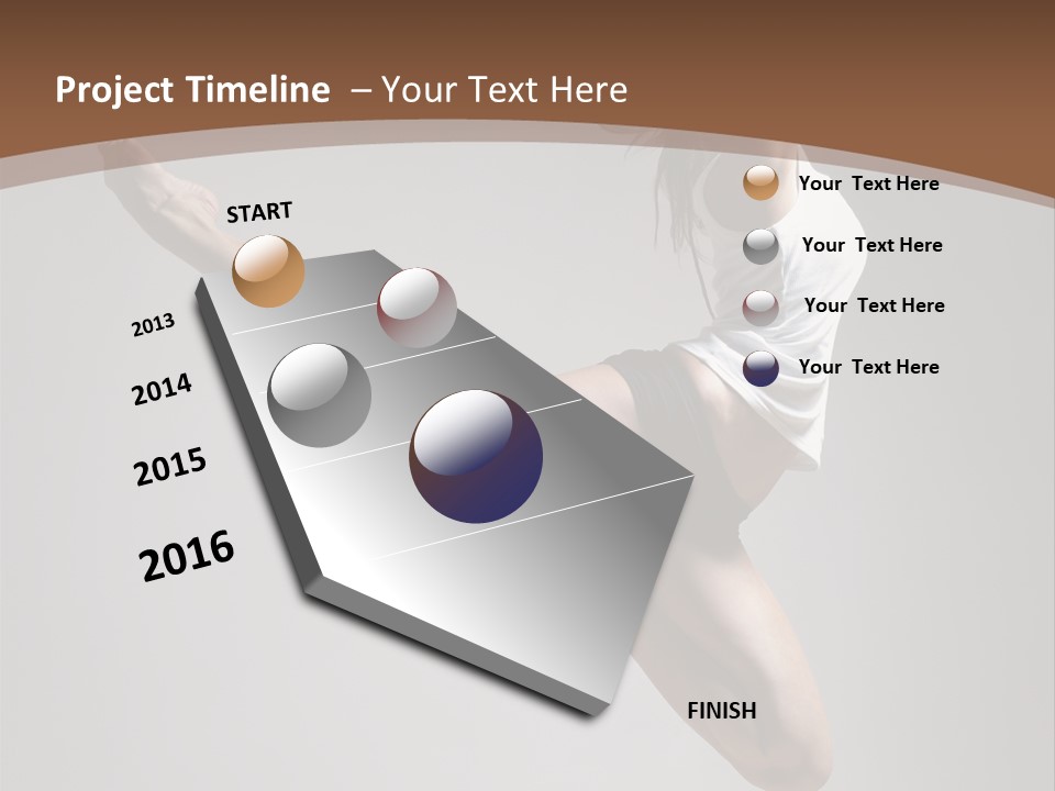 Performance Woman Action PowerPoint Template