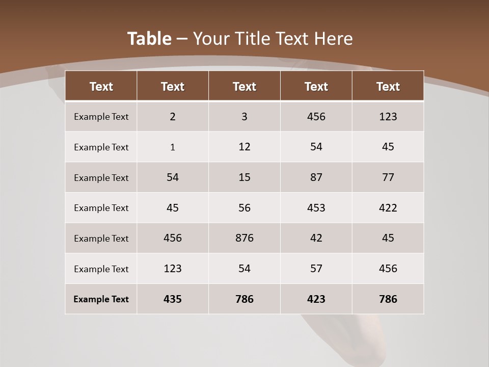 Performance Woman Action PowerPoint Template