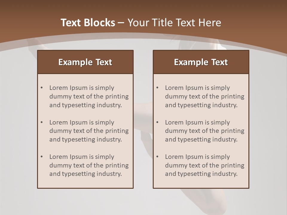 Performance Woman Action PowerPoint Template