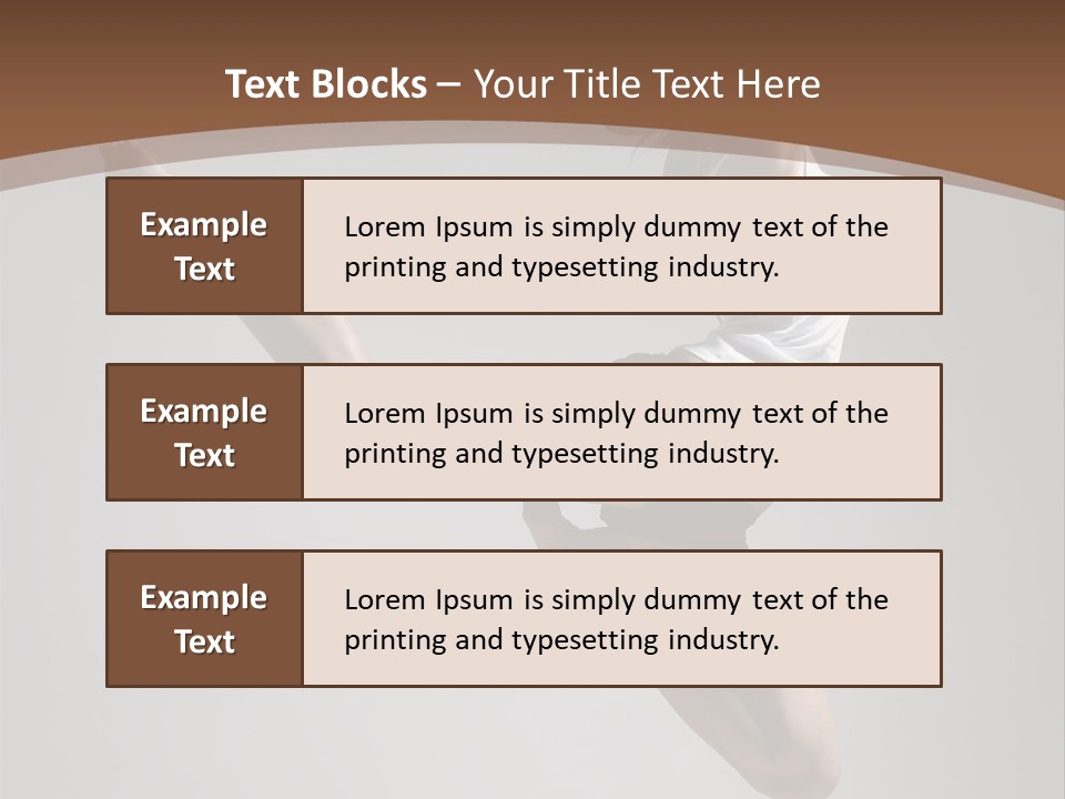 Performance Woman Action PowerPoint Template