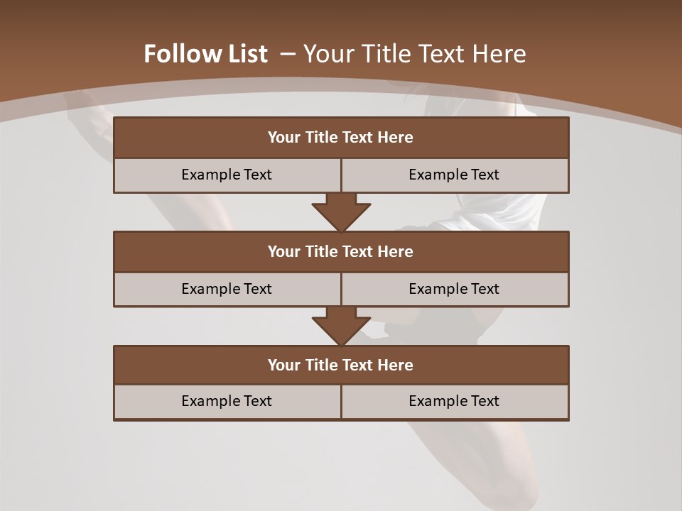 Performance Woman Action PowerPoint Template