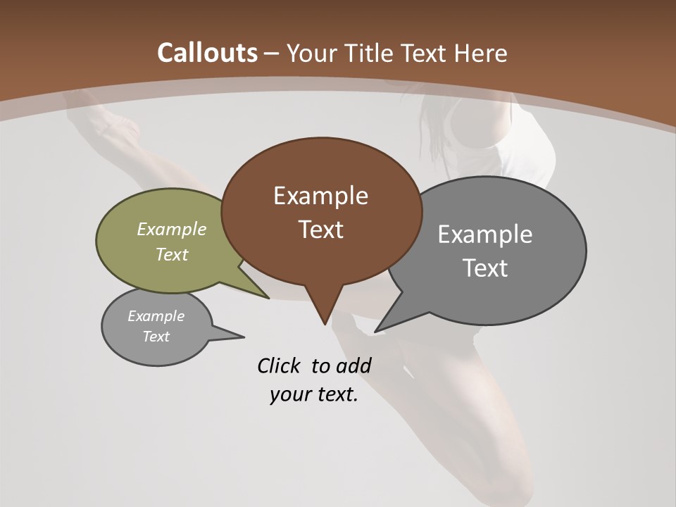 Performance Woman Action PowerPoint Template