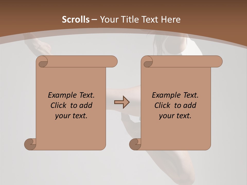Performance Woman Action PowerPoint Template