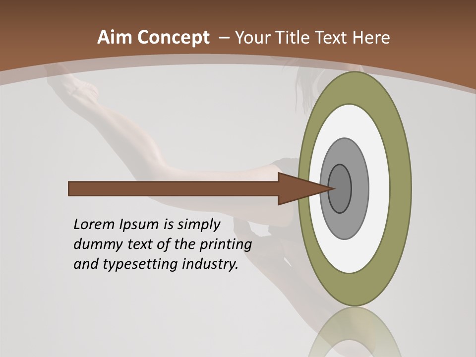 Performance Woman Action PowerPoint Template