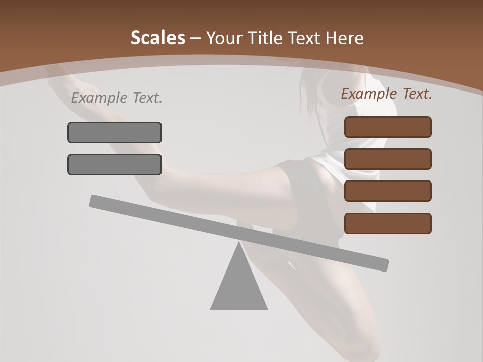 Performance Woman Action PowerPoint Template