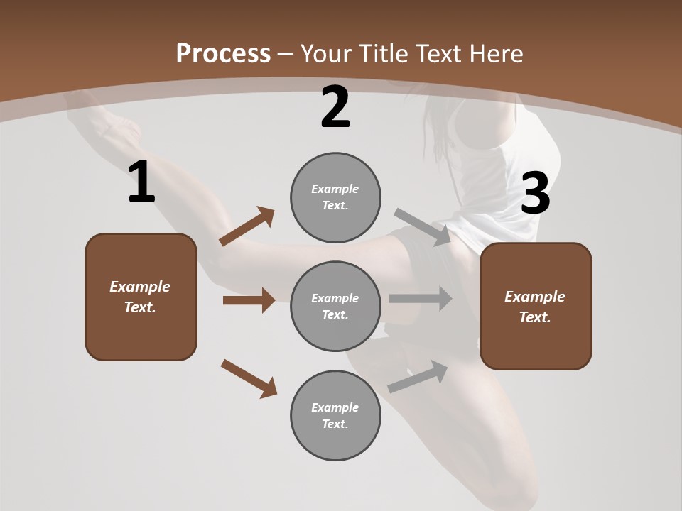 Performance Woman Action PowerPoint Template