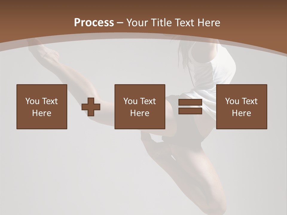 Performance Woman Action PowerPoint Template