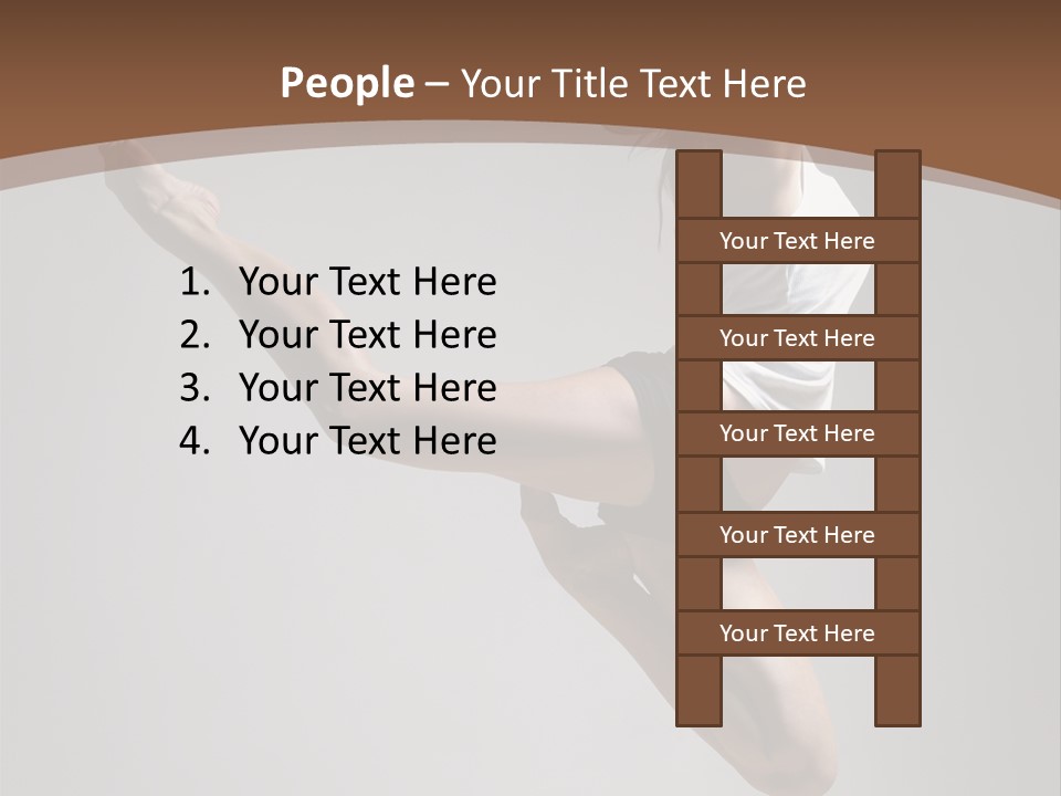 Performance Woman Action PowerPoint Template