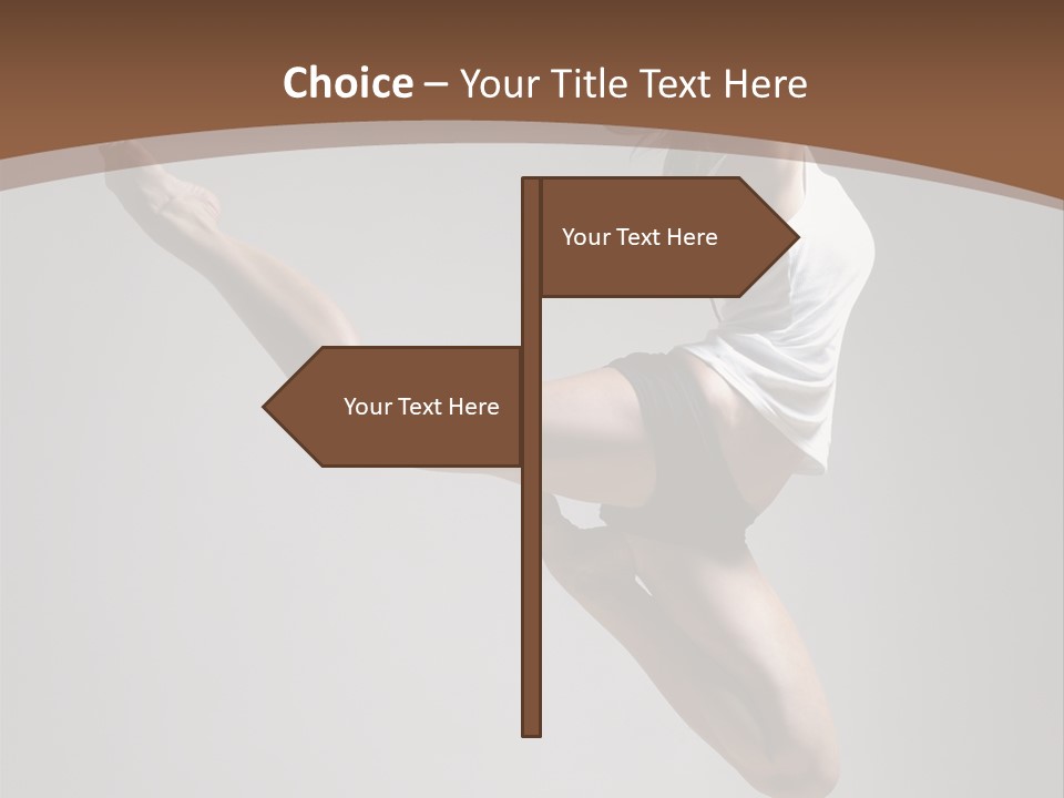 Performance Woman Action PowerPoint Template