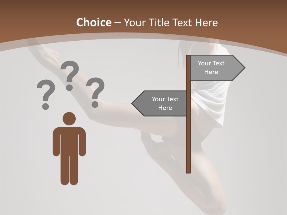 Performance Woman Action PowerPoint Template