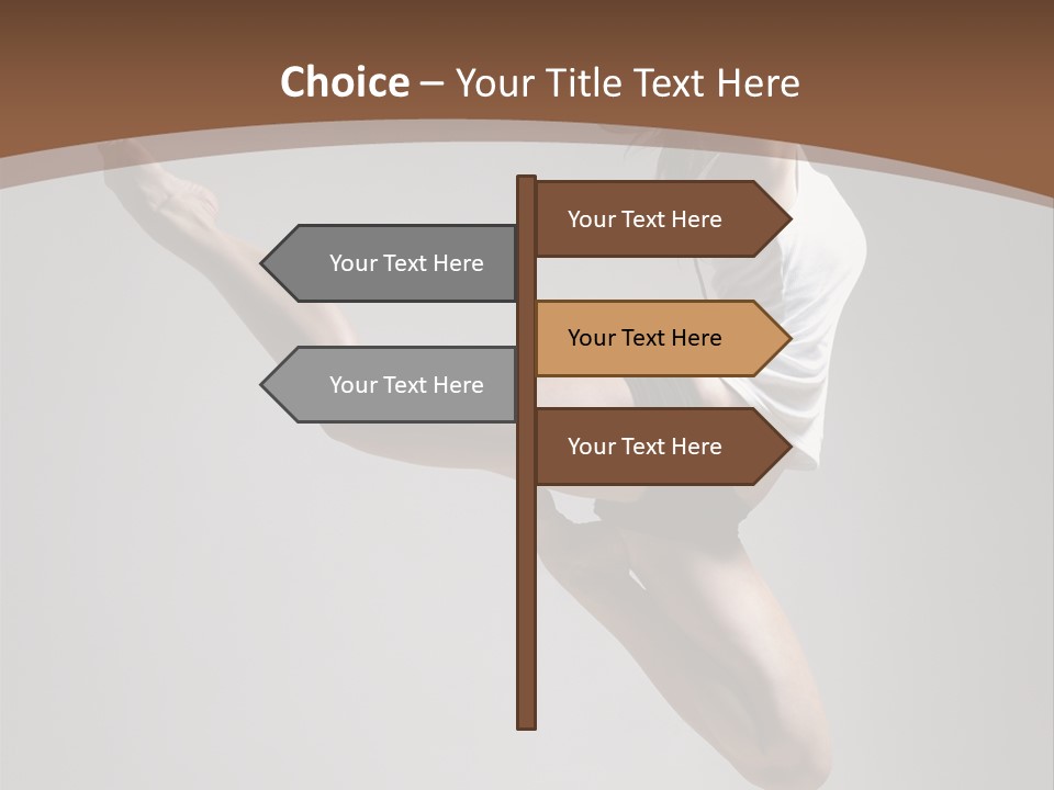 Performance Woman Action PowerPoint Template