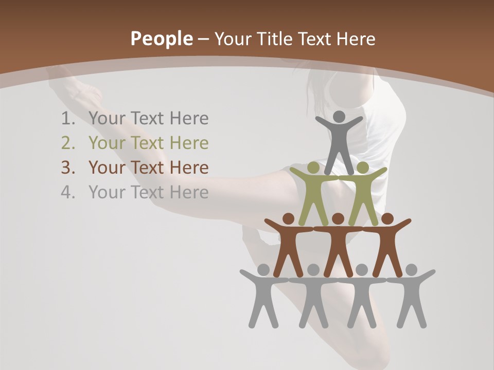 Performance Woman Action PowerPoint Template