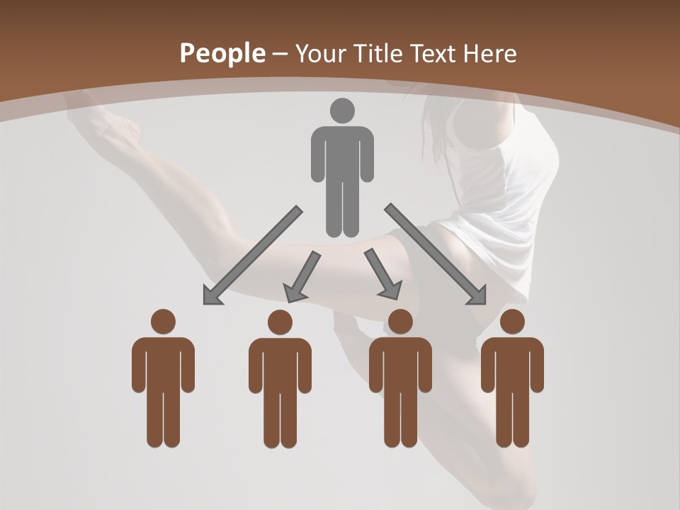 Performance Woman Action PowerPoint Template